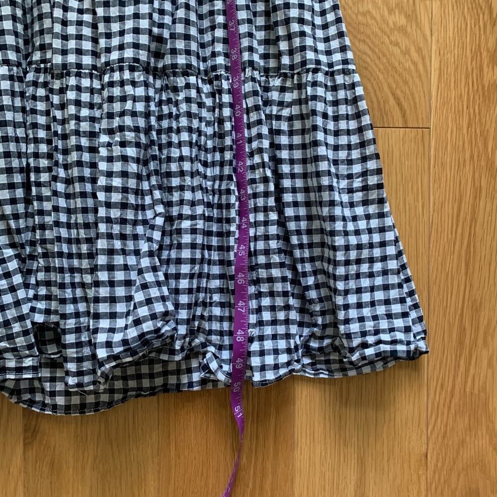 MNG by Mango Gingham Back Tie Dress - Size 2 - Picture 7 of 8